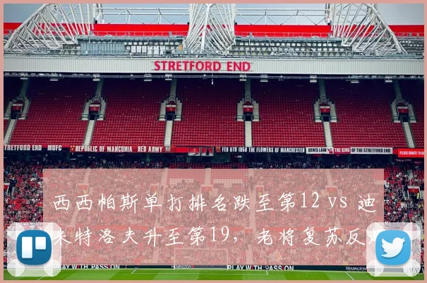 西西帕斯单打排名跌至第12 vs 迪米特洛夫升至第19，老将复苏反超